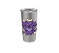 Mitologia greca Kawaii Cerberus Pastel Goth Bicchiere termico in acciaio inox doppia parete