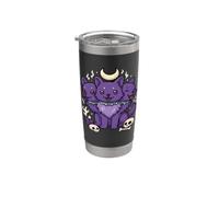 Mitologia greca Kawaii Cerberus Pastel Goth Bicchiere termico in acciaio inox doppia parete