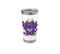 Mitologia greca Kawaii Cerberus Pastel Goth Bicchiere termico in acciaio inox doppia parete