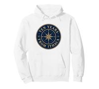 Mitologia Greca Odyssey Compass Rose Dieci Anni da Itaca Felpa con Cappuccio
