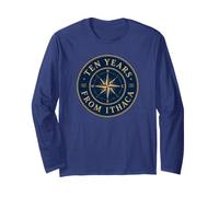 Mitologia Greca Odyssey Compass Rose Dieci Anni da Itaca Maglia a Manica