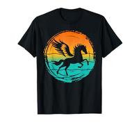 Mitologia Greca Pegasus Wings Cavallo Stallone Vintage Maglietta