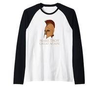 Mitologia greca - Rendi di nuovo grande Troia - Guerra di Troia Maglia con Maniche Raglan