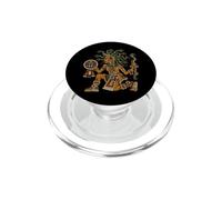 Mitologia Maya azteca dei capelli di serpente della gorgone della Medusa PopSockets PopGrip per MagSafe