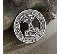 Mitologia Nordic retrò divinità Odino Celtic martello di Thor rune spilla adatta per personalità maschile fascino punk tendenza pin regalo gioielli accessori moda