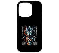 Mitologia nordica corvo di Odino il suo lupo - Vichinghi Custodia per iPhone 14 Pro