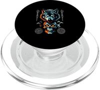 Mitologia nordica corvo di Odino il suo lupo - Vichinghi PopSockets PopGrip per MagSafe