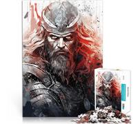 Mitologia nordica norrena Puzzle da 1000 pezzi per adolescenti Riduzione dello stress interessante è ideale come regalo per tutta la famiglia 38x26cm