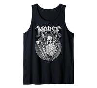 Mitologia norrena Armi guerrieri Vichinghi Rune Vintage Canotta
