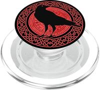 Mitologia norrena dello spirito vichingo del corvo di Odino PopSockets PopGrip per MagSafe