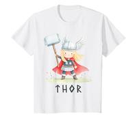 Mitologia norrena Dio Thor Viking Bambini Ragazzi Ragazze Maglietta