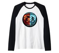 Mitologia norrena Fenrir Thor Loki Ragnarok Destino degli dei Maglia con Maniche Raglan