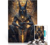 Mitologia regale di Anubi Puzzle 1000 pezzi per adolescenti Gioco intellettuale giocattolo Ogni pezzo è unico - Gioco divertente e stimolante per tutta la famiglia 38x26cm