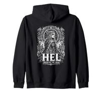 Mitologia vichinga Hel delle Rune Morte vichinghe Felpa con Cappuccio