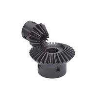 Mitra a gradini 1 Coppia 1:2 Ingranaggi Conici 1 modulo 20 Denti 1M 20T 40T ingranaggio Conico elicoidale 90 Gradi Trasmissione 6mm 8mm 10mm Foro pignone smussatura a sperone (Color : 20T bore 10mm,