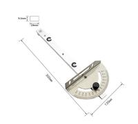 Mitra argento calibro per la lavorazione del legno seghetto router angolare guid