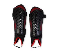 Mitre Aircell Parastinchi da calcio, protezione per caviglie, traspiranti, leggeri, nero/rosso, taglia M