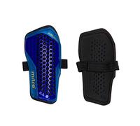 Mitre Aircell Parastinchi da calcio, traspiranti, protezione dagli urti, leggeri, nero/ciano/giallo, taglia M