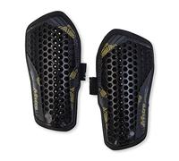 Mitre Aircell Parastinchi da calcio, traspiranti, protezione dagli urti, leggeri, nero/oro, taglia XL