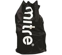 Mitre Borsa da Calcio Resistente, con Cinghie Regolabili, Colore Nero, per 20 palloni