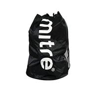 Mitre Borsa da Calcio, Resistente, con Cinghie Regolabili, Colore Nero, per 8 palloni