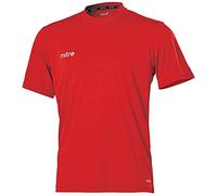 Mitre Camero Maglia da calcio a maniche corte per ragazzi, abbigliamento atletico da squadra, traspirante, da palestra, scarlatto, S
