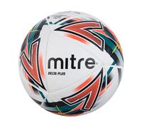 Mitre Delta Pallone da calcio, resistente, ottima precisione e consistenza, bianco/nero, 4