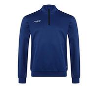 Mitre Edge Maglia della tuta da allenamento per ragazzi, kit da calcio, con cerniera a 1/4, blu navy, XS