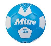 Mitre Flare Pallone da calcio ricreativo, regalo di calcio, ottimo per bambini, blu fluo/bianco, mini