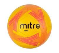 Mitre Impel L30P Pallone da calcio, resistente, indeformabile, giallo/arancione, 5