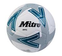 Mitre Impel L30P Pallone da calcio, resistente, indeformabile, bianco/verde, 5