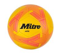 Mitre Impel L30P Pallone da calcio, resistente, indeformabile, giallo/arancione, 5