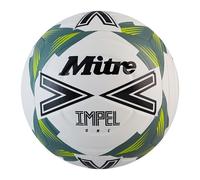 Mitre Impel One Level - Pallone da calcio da allenamento, misura 5, colore: bianco/nero/foglia di salvia