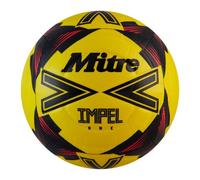 Mitre Impel One Level - Pallone da calcio per allenamento, colore: Giallo/Nero/Rosso - Taglia 5