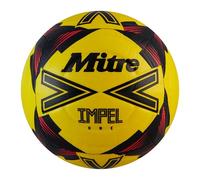 Mitre Impel One Level - Pallone da calcio per allenamento, colore: Giallo/Nero/Rosso - Taglia 5