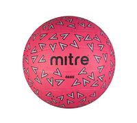 Mitre Oasis Palla da netball resistente ottima presa design elegante, Rosa/Grigio/Nera, 5