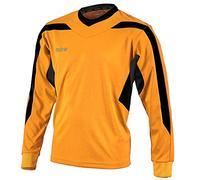 Mitre per Bambini frequenza Football Match Day Camicia, Bambino, Frequency, Amb/Blk, S