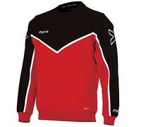 Mitre Primero Poly, Felpa Allenamento Calcio Unisex-Bambini, Scarlet/Black/White, S