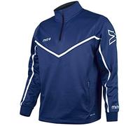 Mitre Primero Quarter Zip, Maglia da Allenamento da Calcio Unisex-Bambini, Blu Navy/Bianco, M