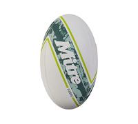 Mitre Sabre Pallone da Rugby per Unisex Adulto, Bianco/Menta/Lime, 5