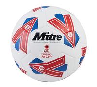 Mitre Training FA Cup Football Pallone da calcio, Unisex adulto, Bianco/Blu/Rosso, 5