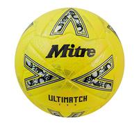 Mitre Pallone da calcio Ultimach Evo – Controllo ottimizzato, precisione – Giallo fluo/oro – 5