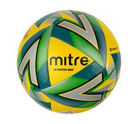 Mitre Ultimatch Pallone da calcio, controllo ottimizato, ottima durata e precisione, giallo/argento, 4