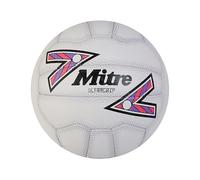 Mitre Ultra Grip Palloni da Calcio per Unisex Adulto, Bianco/Nero/Viola, 5