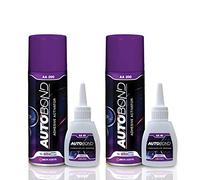 Mitreapel Colla Autobond Super Ca (2X1,4 Once) Con Attivatore Adesivo Spray (2X6,75 Fl Oz) Ricambi Auto Colla Cianoacrilata Ottima|2 Pacchi