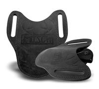 Mitsch Foderi per coltelli Fodero per coltello fondina per coltello in pelle custodia per coltello marsupio fodero in pelle (Nero)