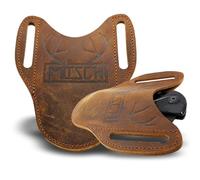 Mitsch Foderi per coltelli Fodero per coltello fondina per coltello in pelle custodia per coltello marsupio fodero in pelle Marrone