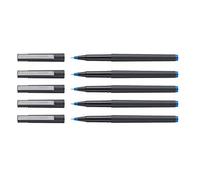 Mitsubishi 140551 - Penna roller Uni-Ball 120, micro, 0,3 mm, blu (5 penne a sfera)