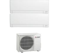 Mitsubishi AY Plus - Climatizzatore Dual Split 9000 + 12000 btu, inverter
