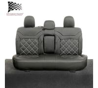 Mitsubishi Barbarian Posteriore Seat Cover Similpelle (2016 IN Poi) Nero 1162
